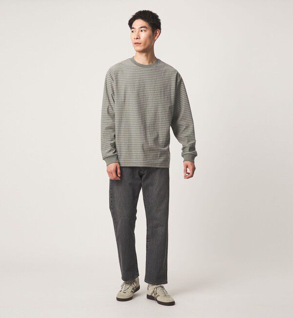 UNITED ARROWS green label relaxing「ラフ ボーダー クルーネック 長袖 Tシャツ」|Tシャツ・カットソー|