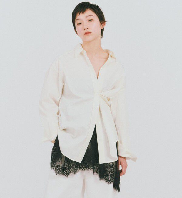 UNITED ARROWS green label relaxing「＜GLR_MINE＞プリーツスリーブ シェイプ シャツ」|シャツ・ブラウス|