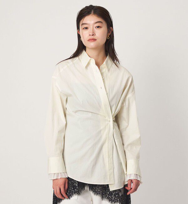UNITED ARROWS green label relaxing「＜GLR_MINE＞プリーツスリーブ シェイプ シャツ」|シャツ・ブラウス|