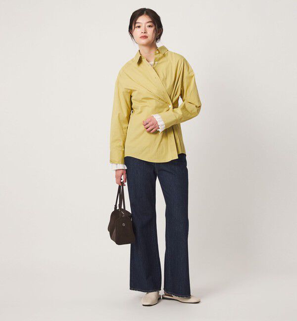 UNITED ARROWS green label relaxing「＜GLR_MINE＞プリーツスリーブ シェイプ シャツ」|シャツ・ブラウス|