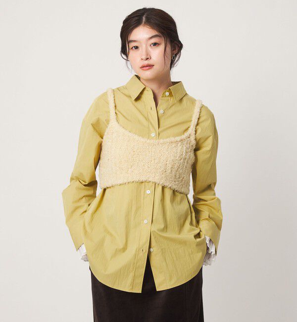 UNITED ARROWS green label relaxing「＜GLR_MINE＞プリーツスリーブ シェイプ シャツ」|シャツ・ブラウス|