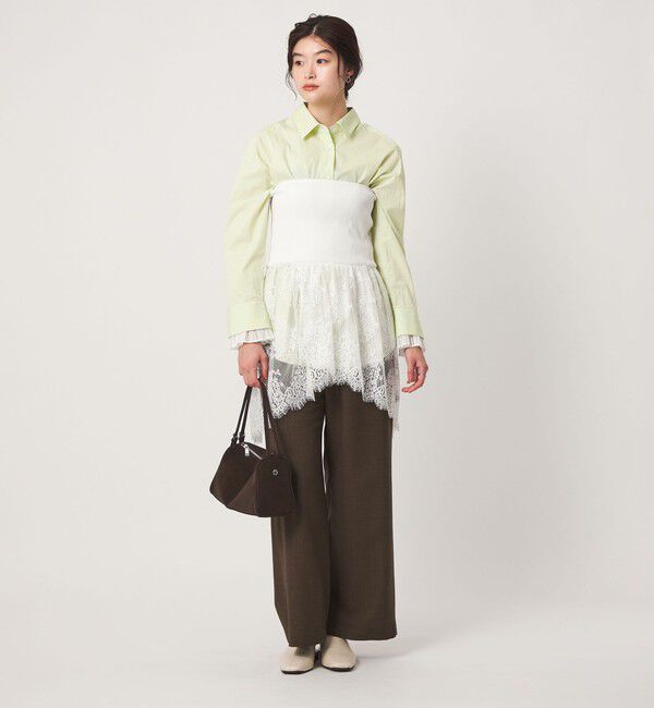 UNITED ARROWS green label relaxing「＜GLR_MINE＞プリーツスリーブ シェイプ シャツ」|シャツ・ブラウス|