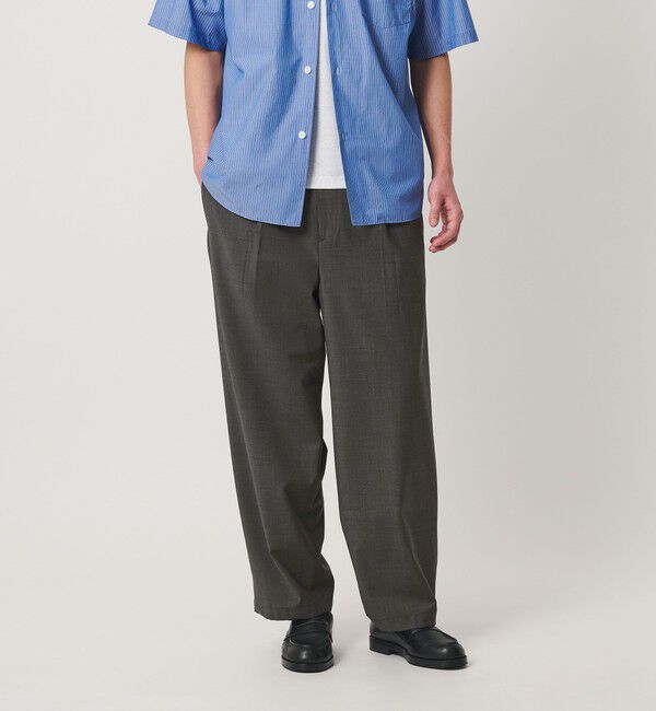 BEAUTY&YOUTH UNITED ARROWS「ウーステッド バギー イージー パンツ NO.10 ウォッシャブル」|チノ|DK.GRAY