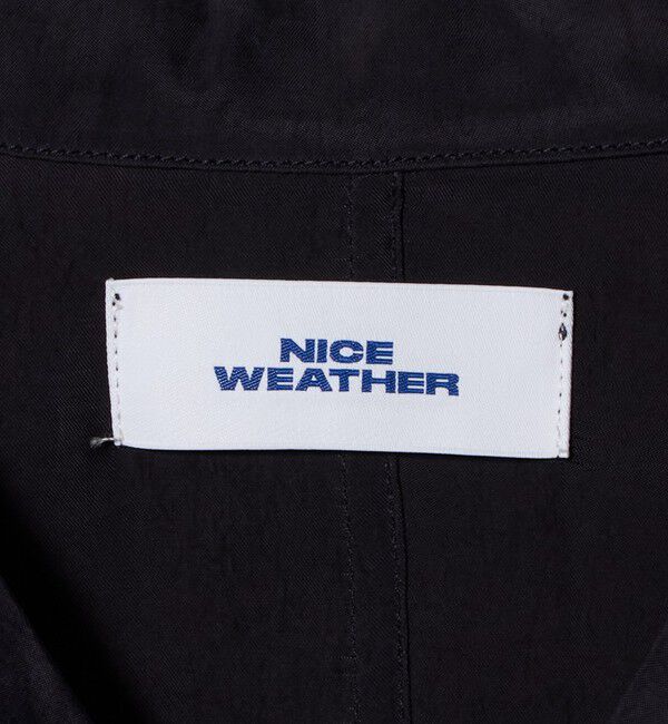 NICE WEATHER「＜NICE WEATHER＞サテン オープンカラー シャツ」|シャツ・ブラウス|