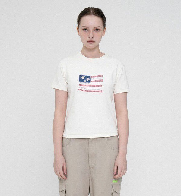 NICE WEATHER「＜PETER＞USA FLAG Tシャツ」|Tシャツ・カットソー|