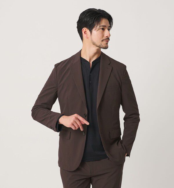 BEAUTY&YOUTH UNITED ARROWS「【WEB限定】 360&deg;MASTER スマート 2B ジャケット セットアップ対応 撥水 ストレッチ ウォッシャブル」|テーラードジャケット|DK.BROWN