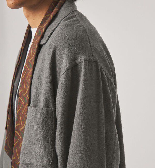 STEVEN ALAN「＜Steven Alan＞ シルクネップ オープンカラー カバーオール シャツ」|その他|