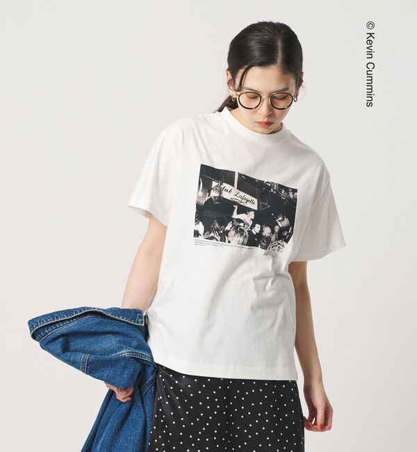 BEAUTY&YOUTH UNITED ARROWS「【別注】Kevin Cummins フォトプリント ショートスリーブ Tシャツ」|Tシャツ・カットソー|