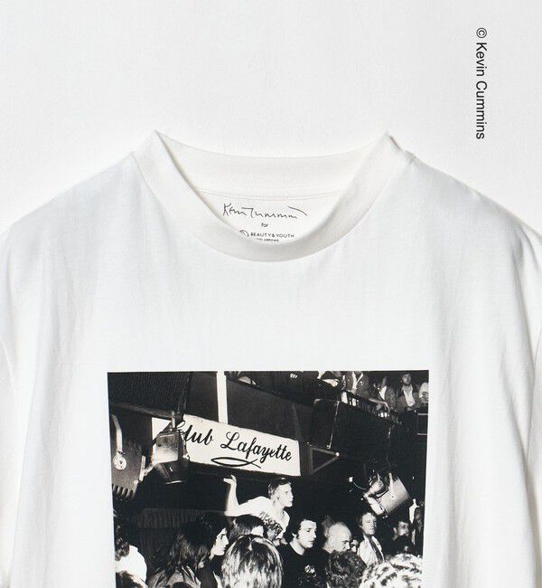 BEAUTY&YOUTH UNITED ARROWS「【別注】Kevin Cummins フォトプリント ショートスリーブ Tシャツ」|Tシャツ・カットソー|
