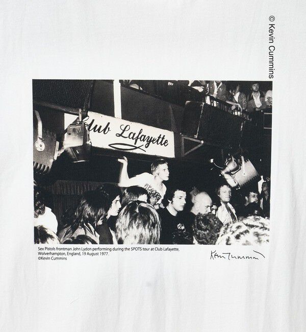 BEAUTY&YOUTH UNITED ARROWS「【別注】Kevin Cummins フォトプリント ショートスリーブ Tシャツ」|Tシャツ・カットソー|