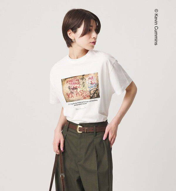 BEAUTY&YOUTH UNITED ARROWS「【別注】Kevin Cummins フォトプリント ショートスリーブ Tシャツ」|Tシャツ・カットソー|