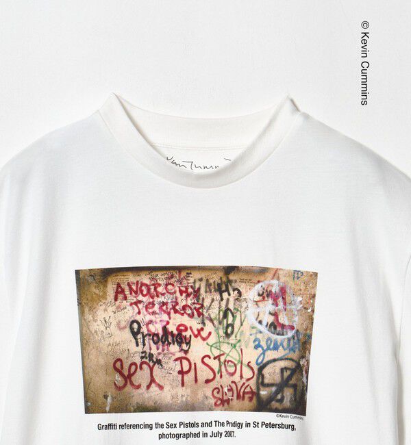 BEAUTY&YOUTH UNITED ARROWS「【別注】Kevin Cummins フォトプリント ショートスリーブ Tシャツ」|Tシャツ・カットソー|