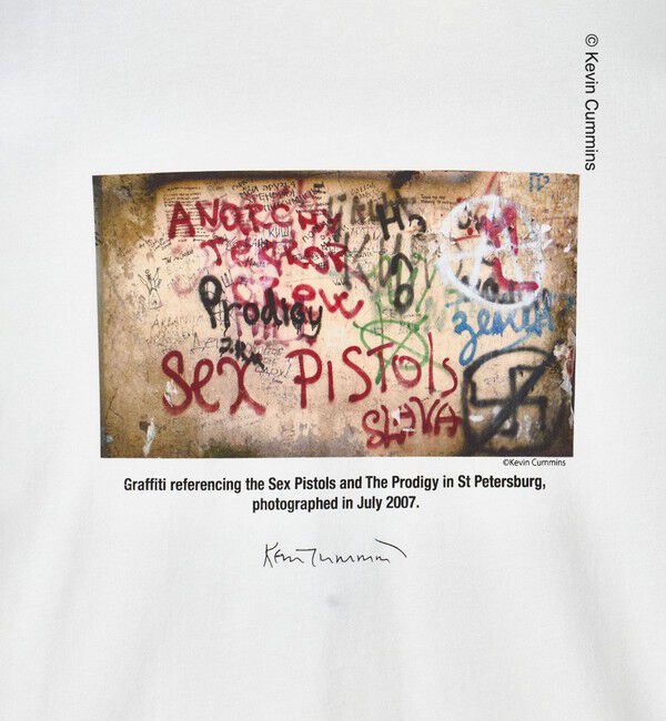 BEAUTY&YOUTH UNITED ARROWS「【別注】Kevin Cummins フォトプリント ショートスリーブ Tシャツ」|Tシャツ・カットソー|