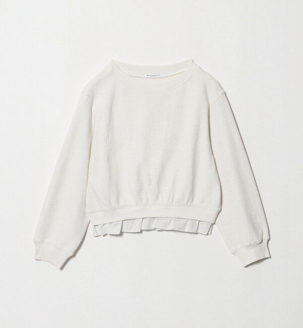 BEAUTY&YOUTH UNITED ARROWS「コットン ダブルフェイス ドッキング プルオーバー」|Tシャツ・カットソー|OFF WHITE