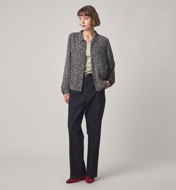 STEVEN ALAN「＜Steven Alan＞ドット フラワー ブラウス」|シャツ・ブラウス|