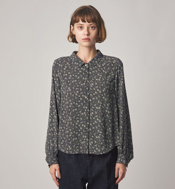 STEVEN ALAN「＜Steven Alan＞ドット フラワー ブラウス」|シャツ・ブラウス|