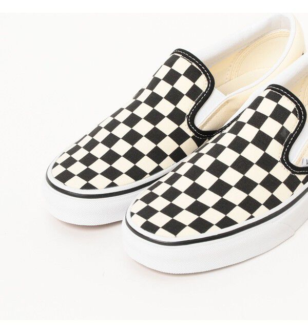 Ray BEAMS 「VANS / チェッカー スリッポン（22.5～25cm）」|スニーカー|