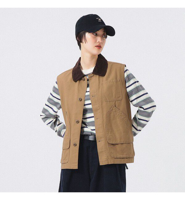 BEAMSBOY「ハンティング ベスト」|ベスト・ジレ|BEIGE
