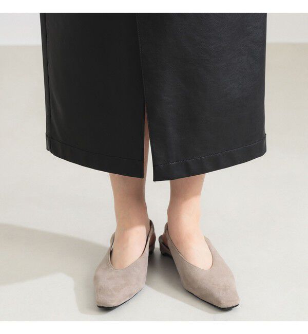 Demi-Luxe BEAMS 「【CLASSY.10月号掲載】AK+1 / フェイクレザー スカート」|スカート|
