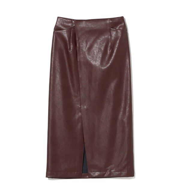 Demi-Luxe BEAMS 「【CLASSY.10月号掲載】AK+1 / フェイクレザー スカート」|スカート|