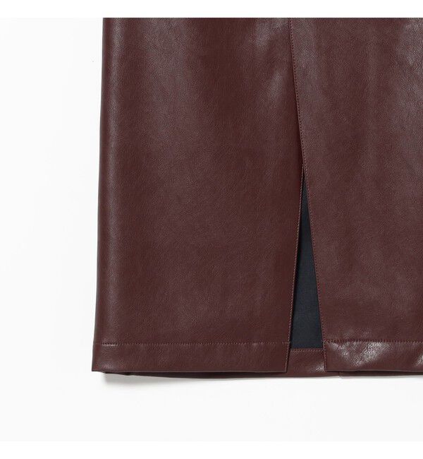 Demi-Luxe BEAMS 「【CLASSY.10月号掲載】AK+1 / フェイクレザー スカート」|スカート|