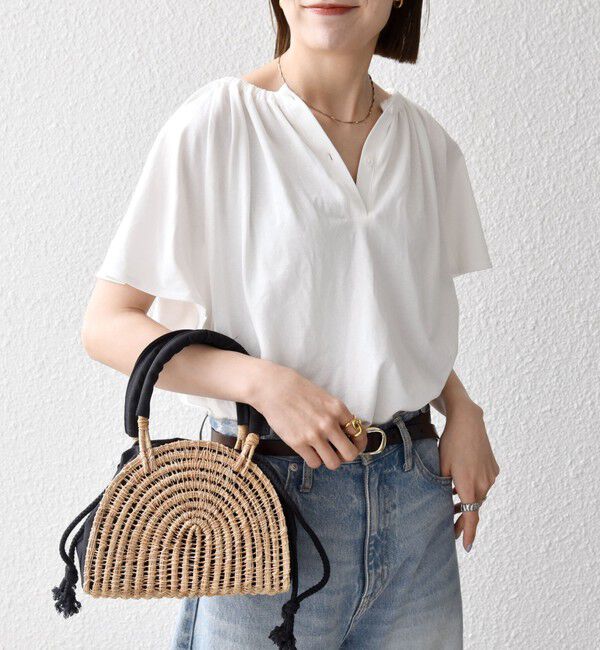 SHIPS any「SHIPS any:〈UVカット/接触冷感/吸水速乾/洗濯機可能〉USAコットン フレア TEE」|Tシャツ・カットソー|