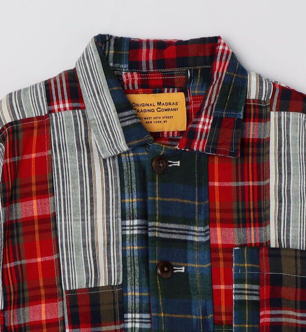 SHIPS「ORIGINAL MADRAS TRADING COMPANY: MADRAS PATCHWORK SHIRT JACKET」|ブルゾン・スタジャン|