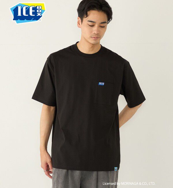 SHIPS Colors 「【SHIPS Colors別注】アイスボックス:〈接触冷感〉ポケット Tシャツ◇」|Tシャツ・カットソー|ブラック