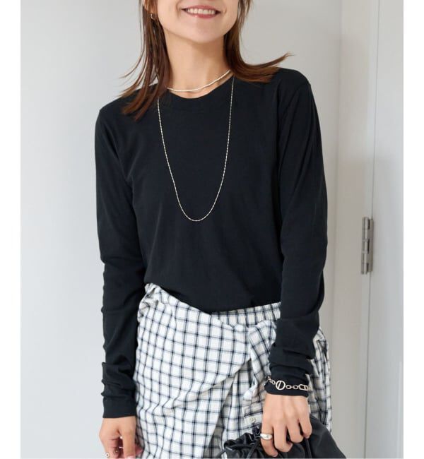 OUTDOOR PRODUCTS Usual Things「追加 ハイツイストジャージークルーネックコンパクト」|Tシャツ・カットソー|ブラック