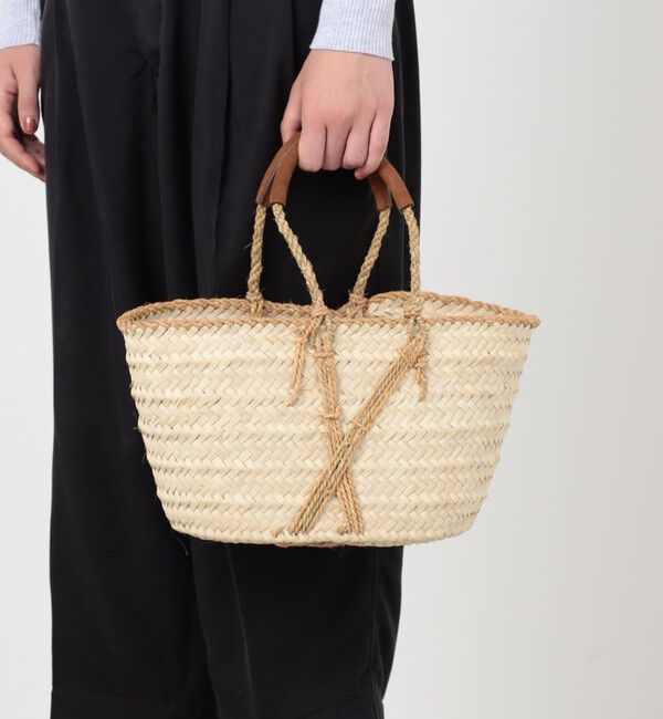 TOMORROWLAND GOODS「LA LISTE TUNISIENNE CROSS MARKET SAMLL バスケット」|かごバッグ|
