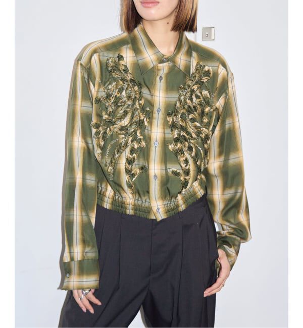  「TAAKK EMBROIDERED BLOUSON SHIRT TA26AW-SH302：シャツ」|シャツ・ブラウス|