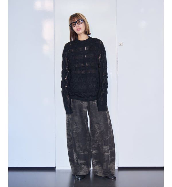  「TAAKK MOHAIR TEXTURED KNIT SWEATER TA26AW-KN044：ニット」|ニット・セーター|