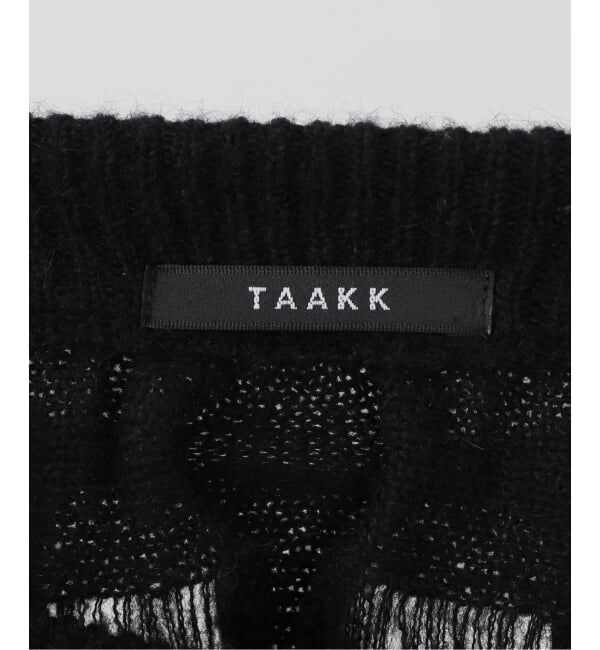 「TAAKK MOHAIR TEXTURED KNIT SWEATER TA26AW-KN044：ニット」|ニット・セーター|