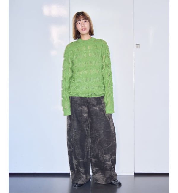  「TAAKK MOHAIR TEXTURED KNIT SWEATER TA26AW-KN044：ニット」|ニット・セーター|