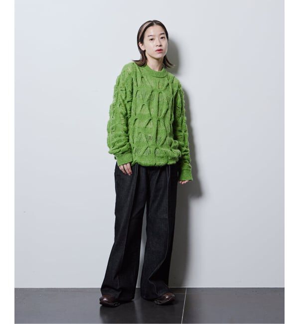  「TAAKK MOHAIR TEXTURED KNIT SWEATER TA26AW-KN044：ニット」|ニット・セーター|