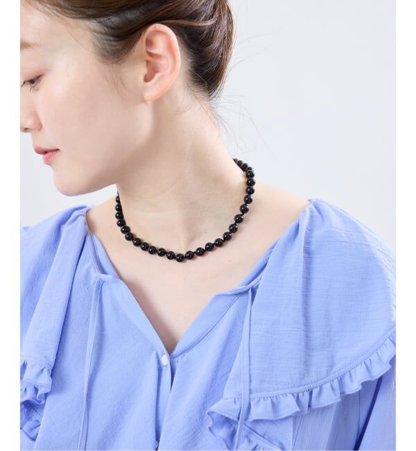 IENA「《追加》EO/イオ ROUND STONE NECKLACE ネックレス BO26SS-56」|ネックレス|
