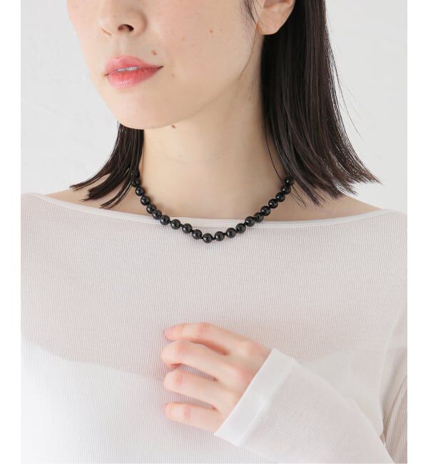 IENA「《追加》EO/イオ ROUND STONE NECKLACE ネックレス BO26SS-56」|ネックレス|
