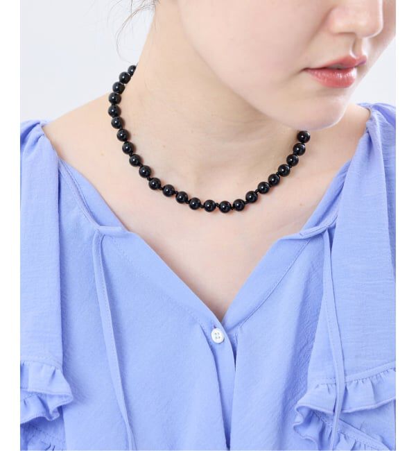 IENA「《追加》EO/イオ ROUND STONE NECKLACE ネックレス BO26SS-56」|ネックレス|
