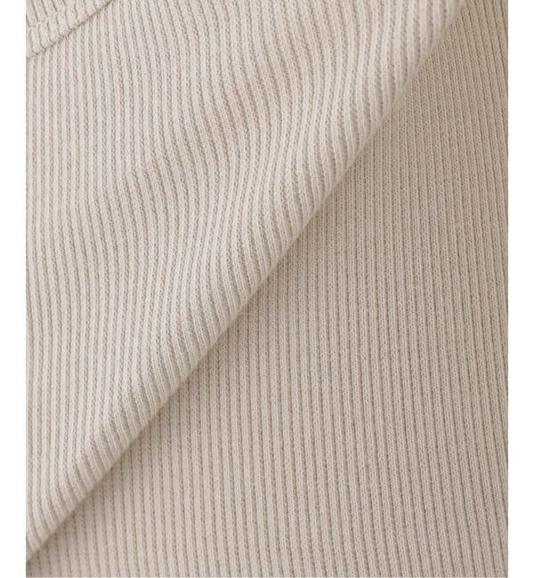 IENA「《追加/UVカット》テレコストレッチフレンチノースリーブ」|Tシャツ・カットソー|