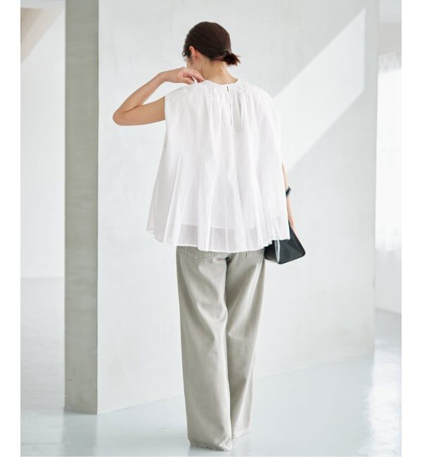 IENA「MARILYN MOON/マリリンムーン sheer cotton bl ブラウス 4263-104」|シャツ・ブラウス|