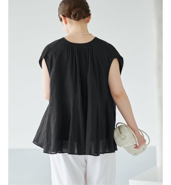 IENA「MARILYN MOON/マリリンムーン sheer cotton bl ブラウス 4263-104」|シャツ・ブラウス|