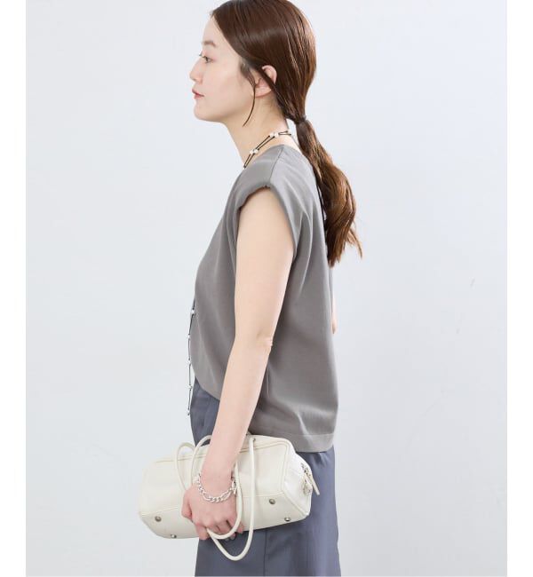 IENA「《手洗い可能》パワーショルダースリーブレスニット」|ニット・セーター|