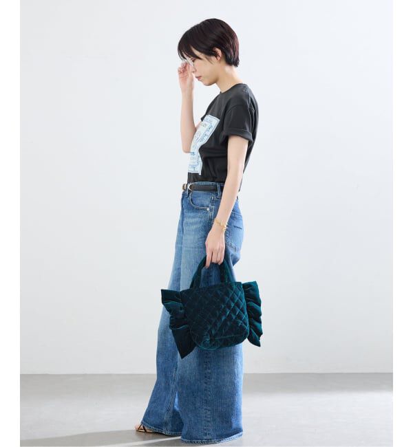 IENA「MALUS/マリュス Ruffle mini bag バッグ  MSG-025」|ハンドバッグ|