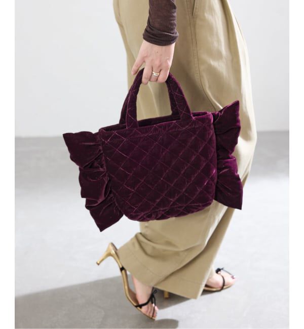 IENA「MALUS/マリュス Ruffle mini bag バッグ  MSG-025」|ハンドバッグ|