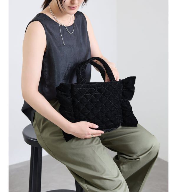 IENA「MALUS/マリュス Ruffle mini bag バッグ  MSG-025」|ハンドバッグ|