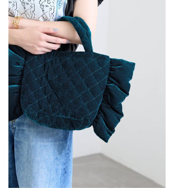 IENA「MALUS/マリュス Ruffle mini bag バッグ  MSG-025」|ハンドバッグ|