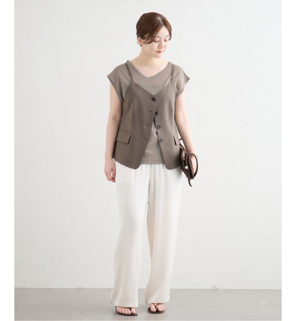 IENA「ラメフレンチスリーブTシャツ」|Tシャツ・カットソー|