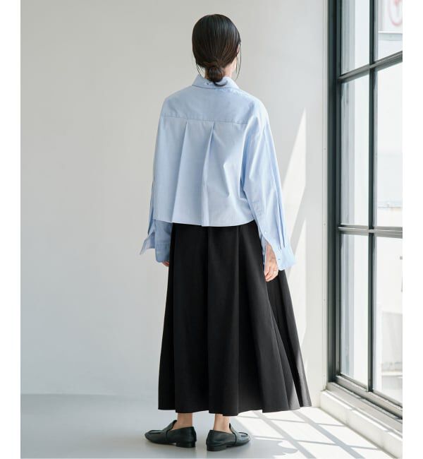 IENA「《追加予約》ソフトタフタサーキュラースカート」|スカート|