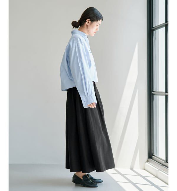 IENA「《追加予約》ソフトタフタサーキュラースカート」|スカート|