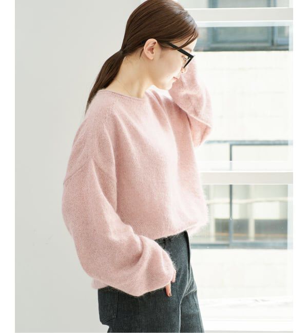 IENA「《予約/一部店舗限定》シルクモヘヤミックス ワイドプルオーバー」|ニット・セーター|